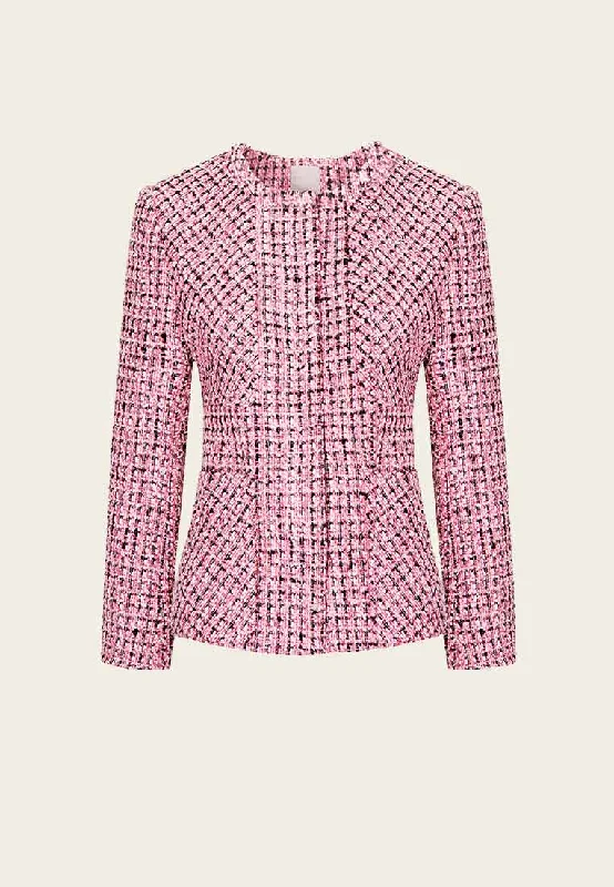 Pink Tweed Fly Jacket Corduroy Jacket Velvet Jacket Brocade Jacket