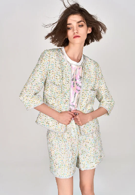 Lime Twist Tweed Jacket Striped Jacket Polka Dot Jacket Floral Jacket