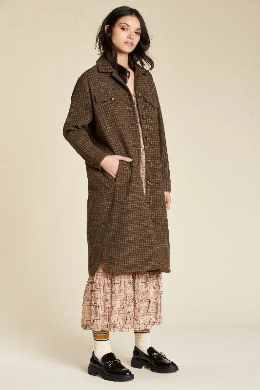 ANNA SHIRT JACKET Wool Jacket Cashmere Jacket Tweed Jacket