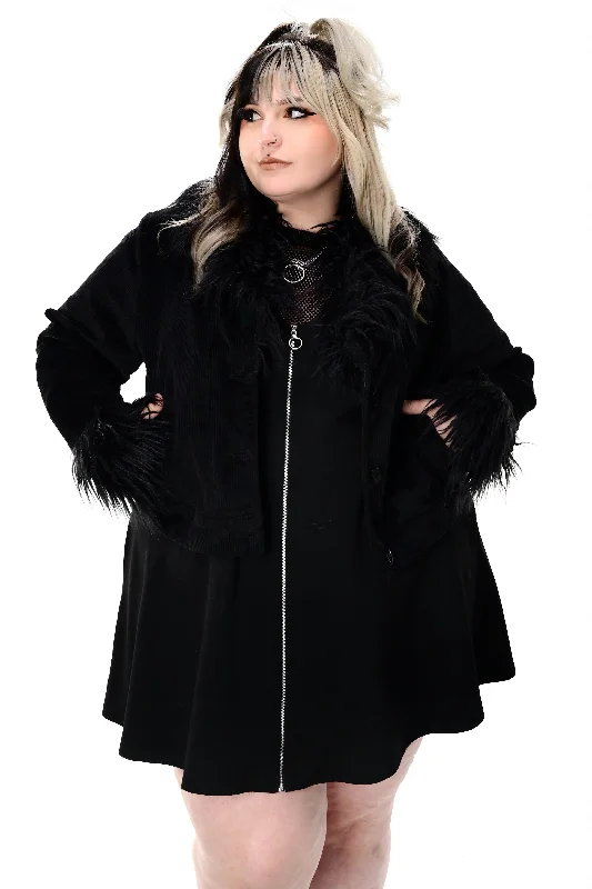 Bailey Corduroy Jacket - All Black - 4XL left! No Restock! Plaid Jacket Tartan Jacket Houndstooth Jacket