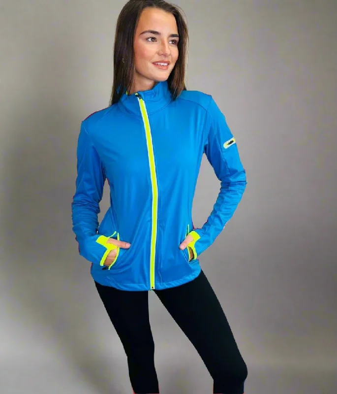 Blue & Yellow Lightweight Softshell Jacket Anorak Shell Jacket Lightweight Jacket