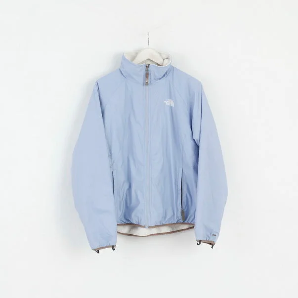 The North Face Womens XL Jacket Blue Fleece Lined Vintage Full Zipper Outdoor Top Satin Fabric Silk Fabric Chiffon Fabric