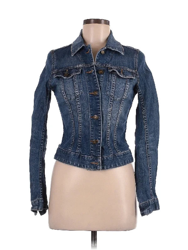 Denim Jacket Welt Pockets Slit Pockets Flap Pockets