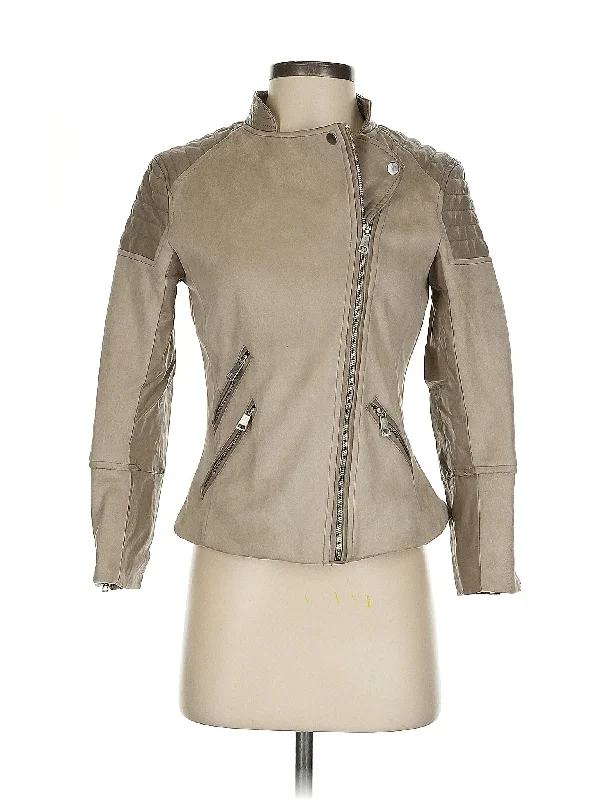 Faux Leather Jacket Notch Collar Jacket Peter Pan Collar Jacket Cowl Neck Jacket