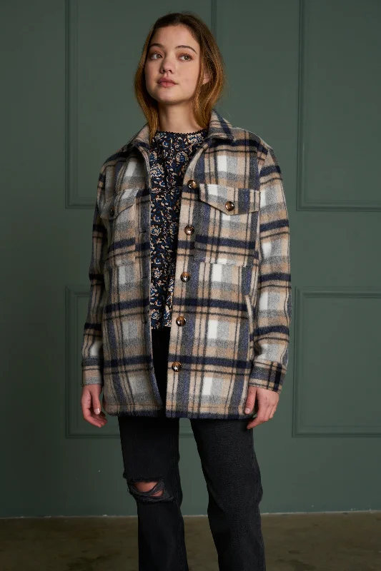 JOHANNA JACKET Front Pockets Side Pockets Patch Pockets
