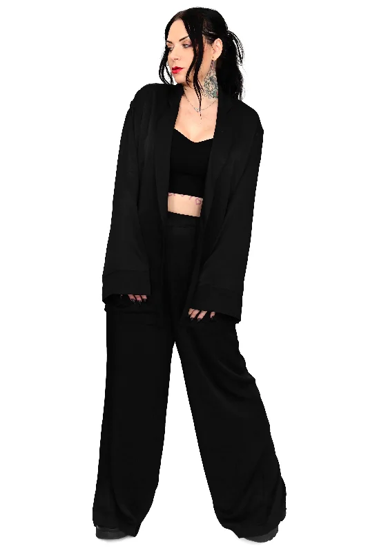 Kori Oversized Open Jacket - No Restock! Notch Collar Jacket Peter Pan Collar Jacket Cowl Neck Jacket Kori Oversized Open Jacket - No Restock! Notch Collar Jacket Peter Pan Collar Jacket Cowl Neck Jacket