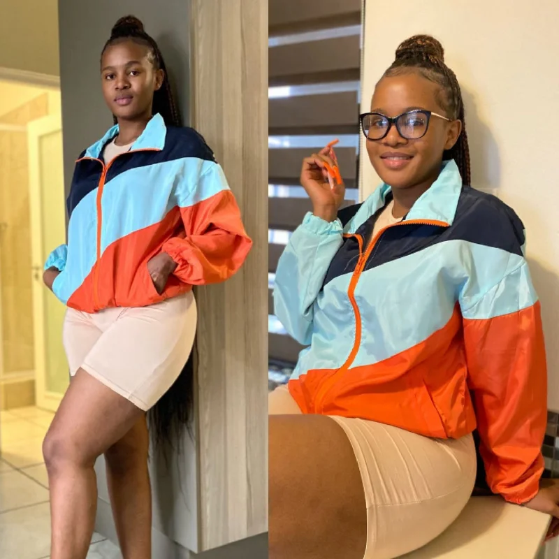 Light Zipper Jacket Toggled Jacket Drawstring Jacket Belted Jacket