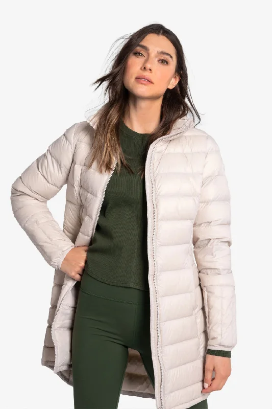 Lolë Claudia Lightweight Down Jacket Print Jacket Jacquard Jacket Embroidered Jacket