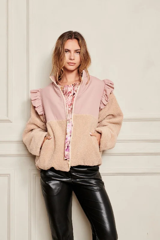LOTUS JACKET Notch Collar Peter Pan Collar Cowl Neck