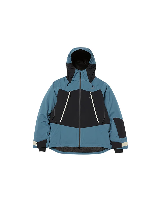 Snow Padded Jacket Boat Neck Shawl Collar Notched Collar