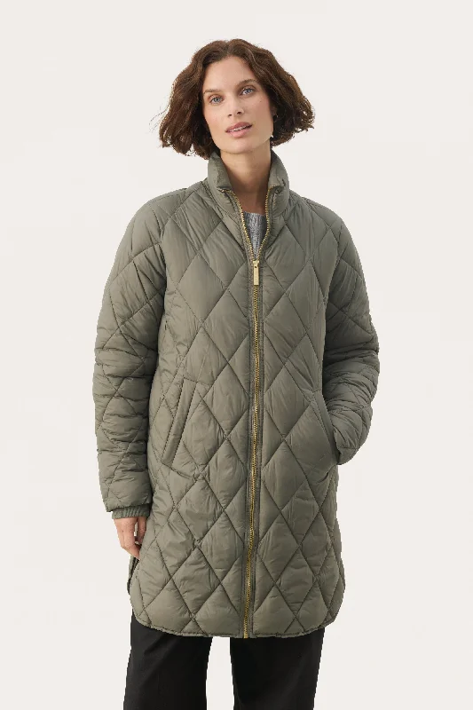 Part Two Olilas Jacket (Smoky Olive) Knit Jacket Woven Jacket Fleece Jacket