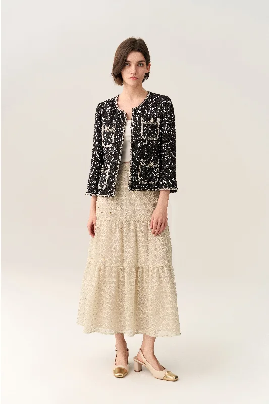 Prestige Patch-pocket Tweed Jacket Chenille Jacket Brocade Jacket Lace Jacket