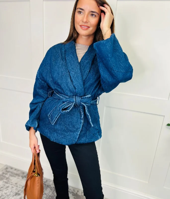 Quilted Sally Kimono Jacket Mesh Jacket Canvas Jacket Denim Jacket