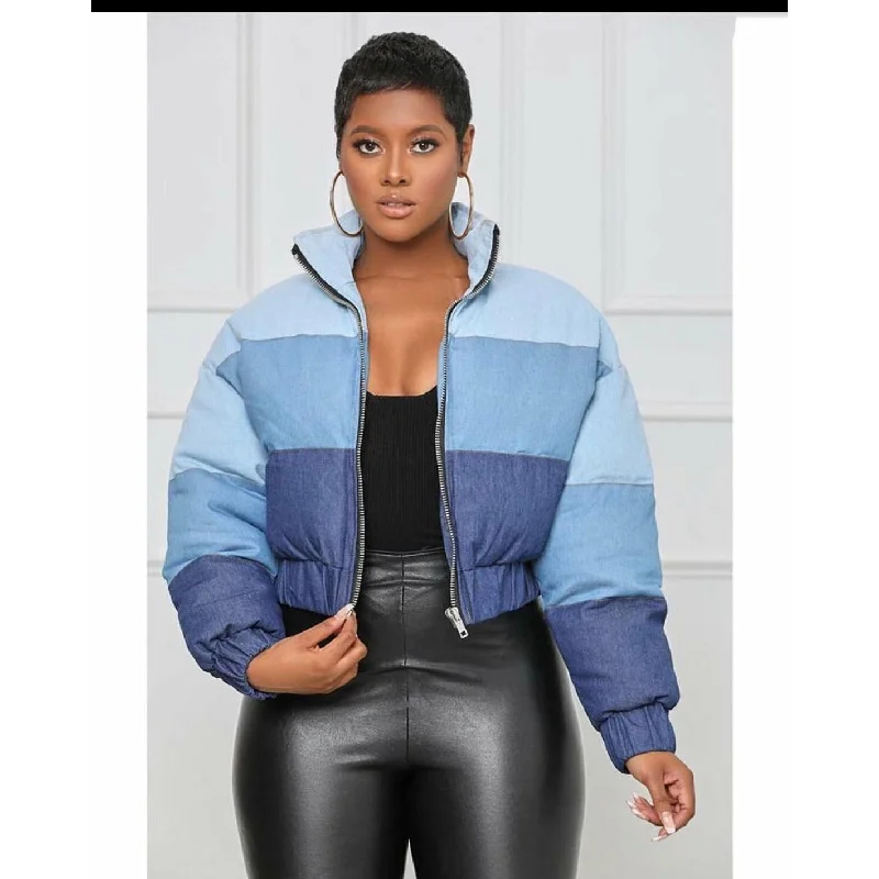 Short Puffer Jacket Nylon Jacket Polyester Jacket Spandex Jacket
