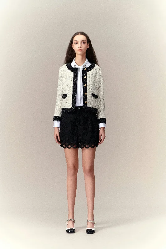 Timeless Lady Tweed Jacket Denim Jacket Leather Jacket Suede Jacket