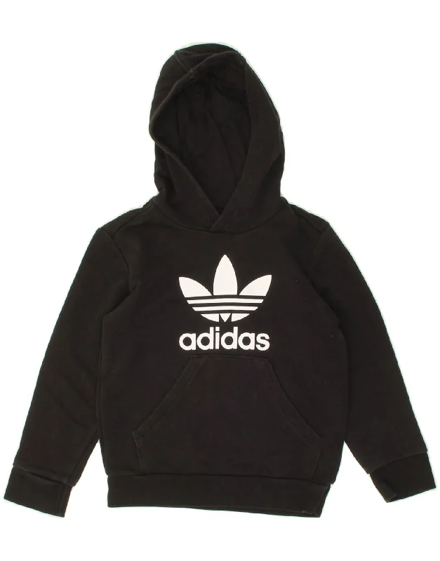 ADIDAS Boys Graphic Hoodie Jumper 4-5 Years Black Cotton Hoodie with Print Artistic Unique ADIDAS Boys Graphic Hoodie Jumper 4-5 Years Black Cotton Hoodie with Print Artistic Unique