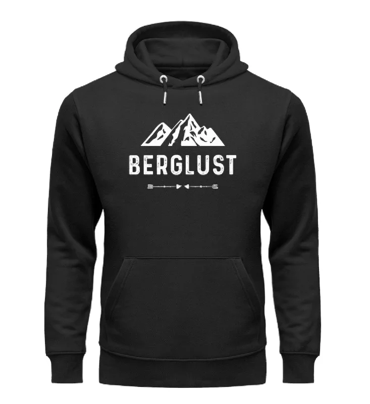 BERGLUST - Unisex Premium Organic Hoodie Hoodie with Half-Zip Sporty Casual