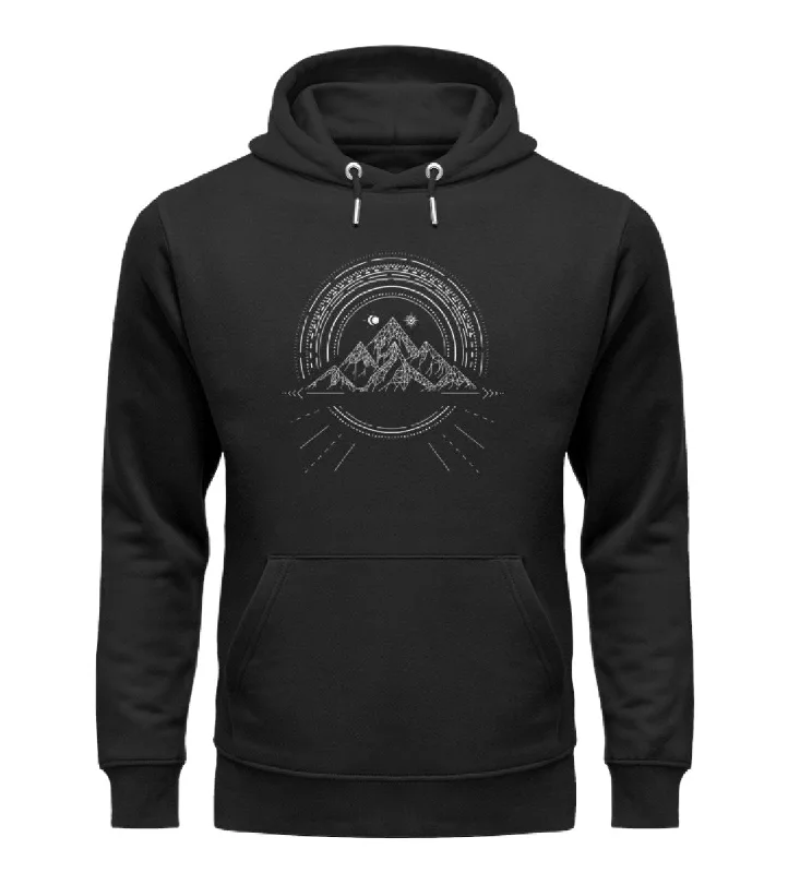 Bergreise Geometrisch - Unisex Premium Organic Hoodie Hoodie with Oversized Fit Loose Comfortable