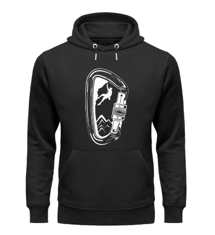 Bergsteigen im Karabiner - Unisex Premium Organic Hoodie Hoodie with Ribbed Hem Stretchable Secure