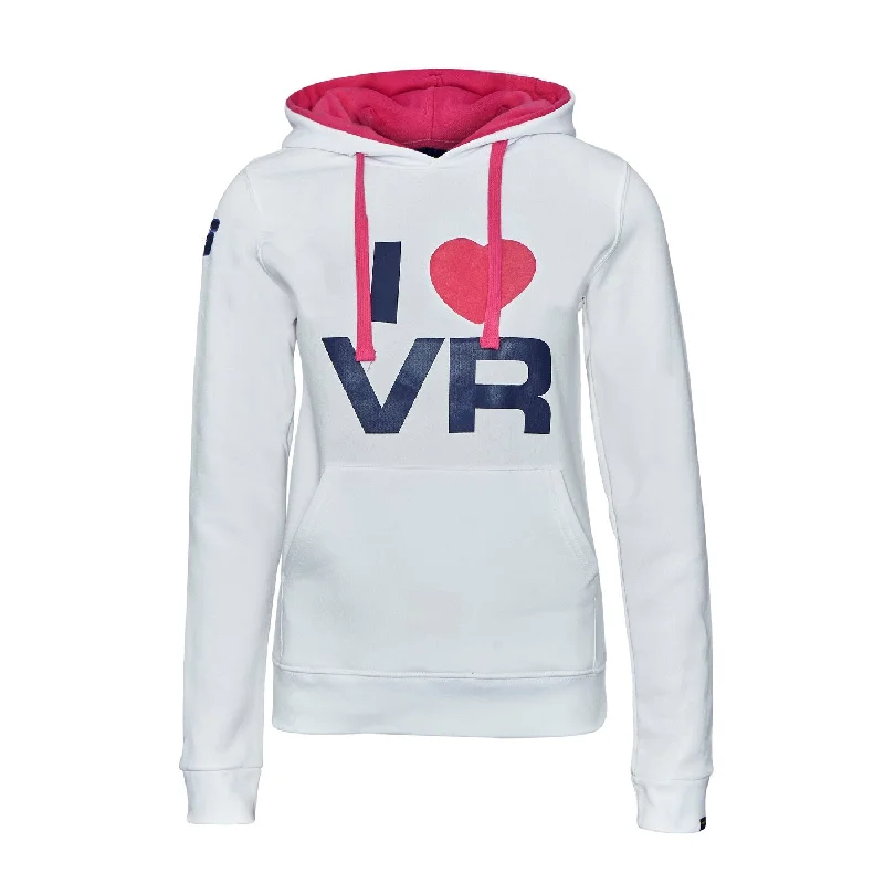 SWEATSHIRT ladies Hoody Bike MotoGP I Love Valentino Rossi NEW! Hoodie White S Hoodie with Logo Branding Identity