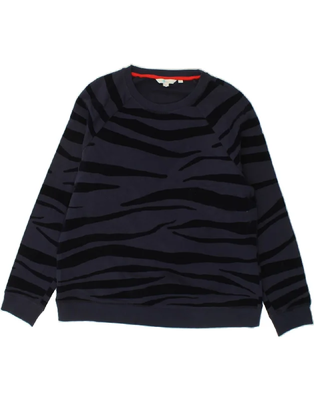 BODEN Womens Sweatshirt Jumper UK 16 Large Navy Blue Animal Print Cotton Hoodie Sweatshirt Pullover BODEN Womens Sweatshirt Jumper UK 16 Large Navy Blue Animal Print Cotton Hoodie Sweatshirt Pullover