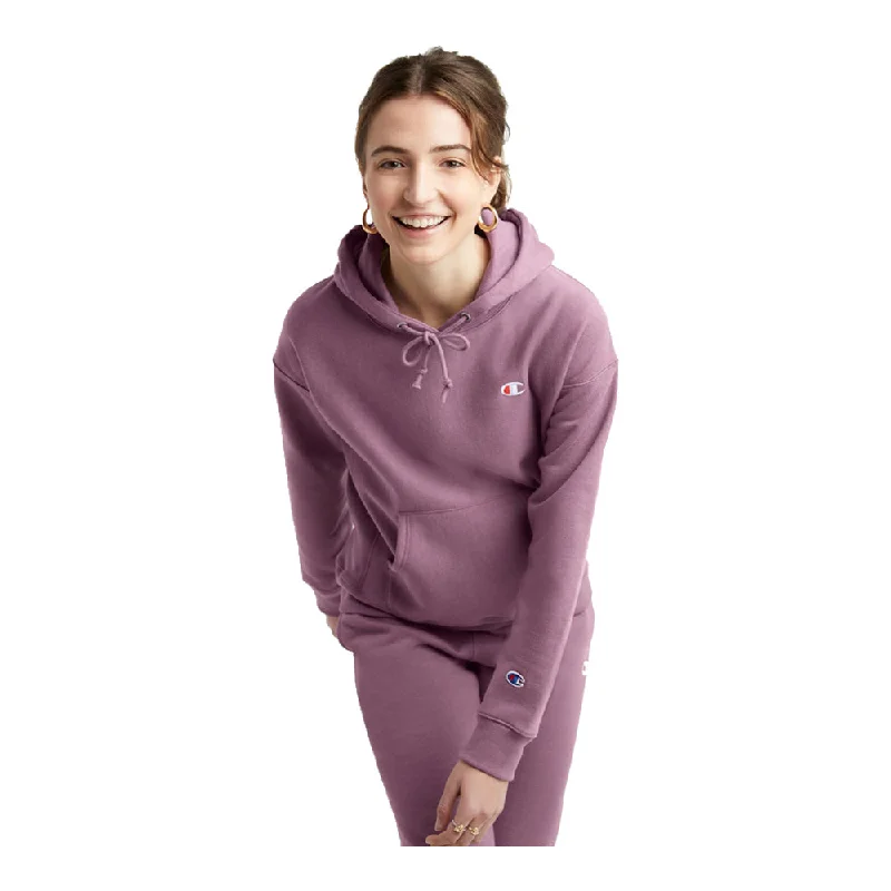 Champion Women's Reverse Weave Hoodie Hoodie with Set-In Sleeves Structured Classic