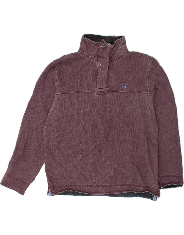 CREW CLOTHING Mens Zip Neck Sweatshirt Jumper Small Maroon Hoodie with Front Slit Layering Stylish CREW CLOTHING Mens Zip Neck Sweatshirt Jumper Small Maroon Hoodie with Front Slit Layering Stylish