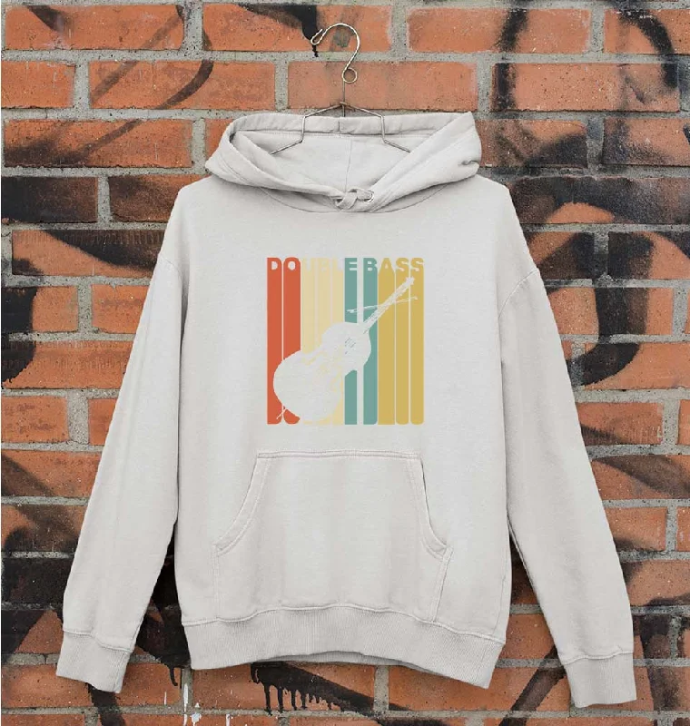 Double Bass Violin Unisex Hoodie for Men/Women Hoodie with Velcro Closure Adjustable Secure