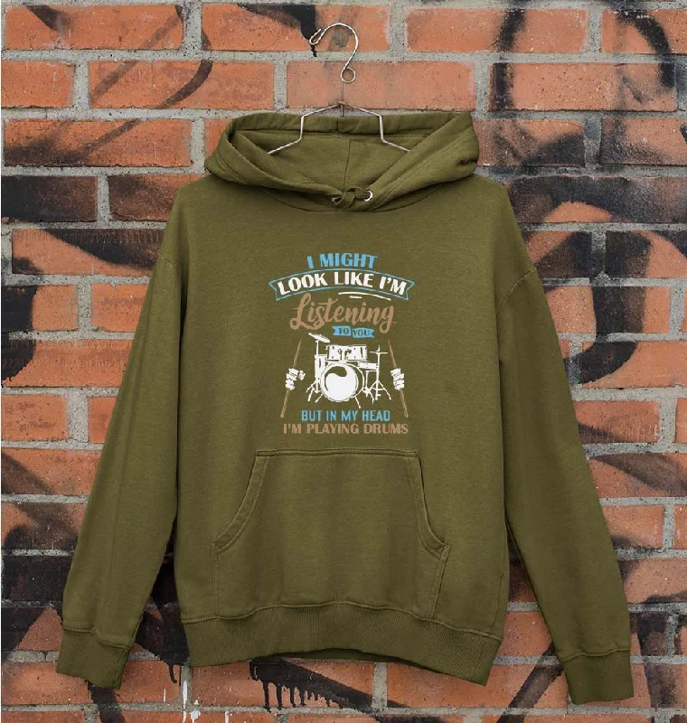 Drummer Unisex Hoodie for Men/Women Hoodie with Front Slit Layering Stylish