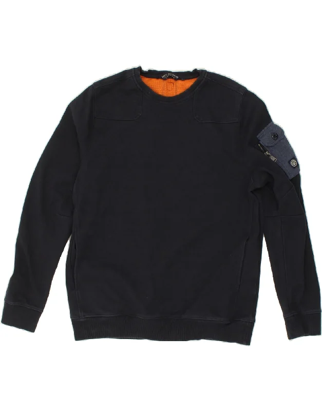 DUCK AND COVER Mens Sweatshirt Jumper 2XL Navy Blue Cotton Hoodie with Velcro Closure Adjustable Secure DUCK AND COVER Mens Sweatshirt Jumper 2XL Navy Blue Cotton Hoodie with Velcro Closure Adjustable Secure