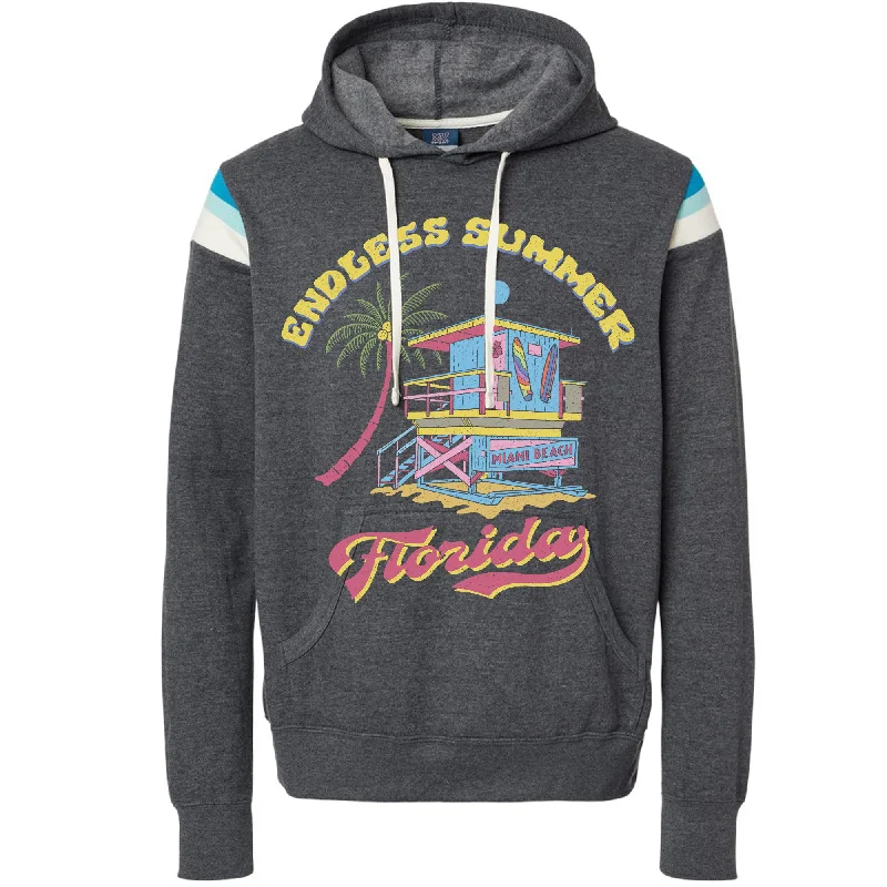 Endless Summer Florida Hoodie Hoodie with Frayed Bohemian Relaxed