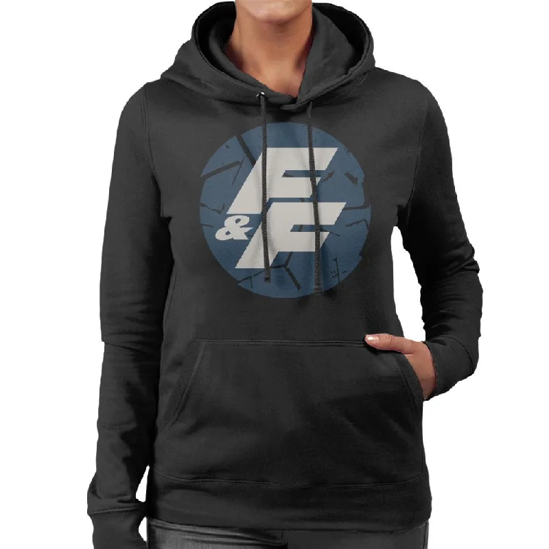 The Fast and The Furious Shattered Logo Women's Hooded Sweatshirt Hoodie with Double Zipper Versatile Adjustable