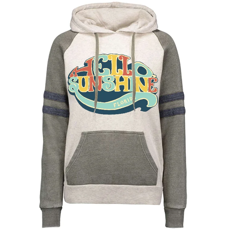 Hello Sunshine Florida Varsity Hoodie Graphic Hoodie Design Print