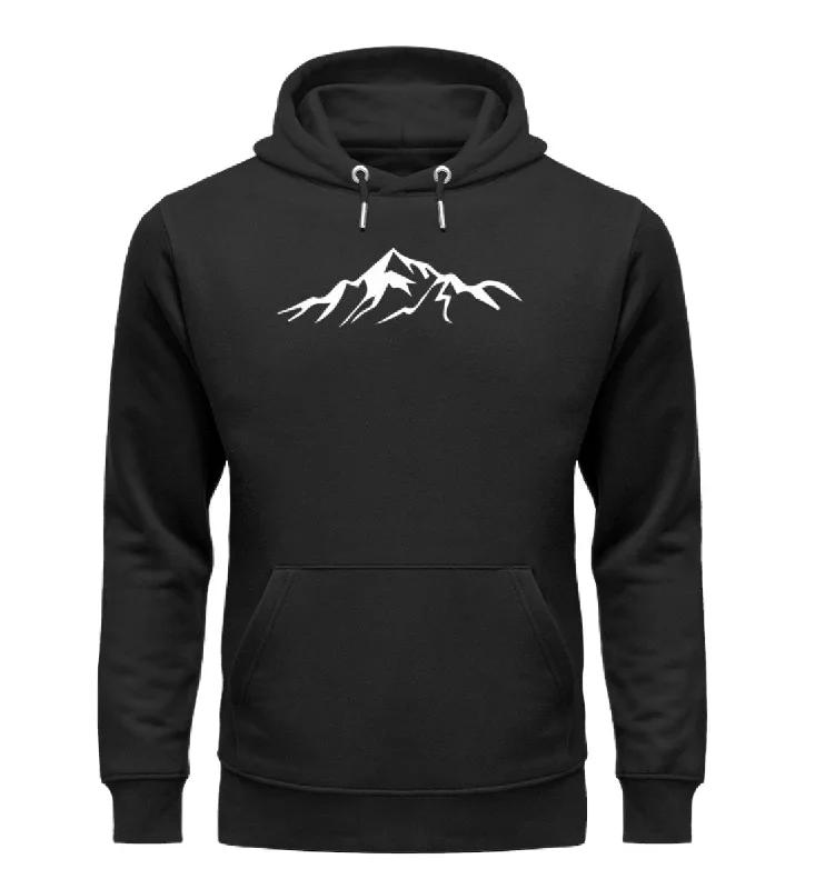 Gebirge - Unisex Premium Organic Hoodie Hoodie with Batwing Sleeves Loose Dramatic