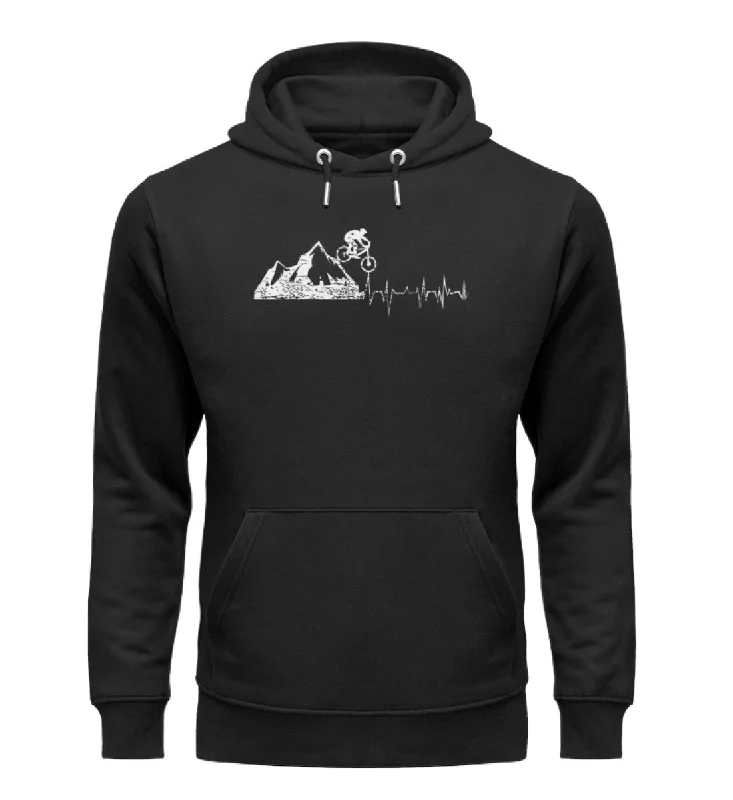 Herzschlag Bergbiker - Unisex Premium Organic Hoodie Hoodie Sweatshirt Pullover