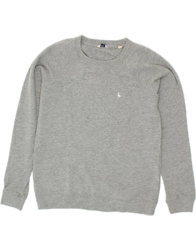 JACK WILLS Womens Sweatshirt Jumper UK 12 Medium Grey Cotton Hoodie with Exposed Zipper Edgy Industrial JACK WILLS Womens Sweatshirt Jumper UK 12 Medium Grey Cotton Hoodie with Exposed Zipper Edgy Industrial