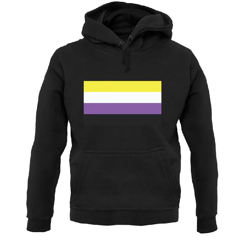 Lgbt Flags Nonbinary Unisex Hoodie Hoodie with Lace Feminine Delicate