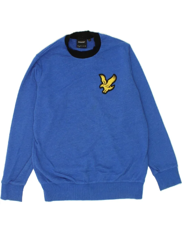 LYLE & SCOTT Mens Sweatshirt Jumper Small Blue Cotton Hoodie with Belted Waist Structured Tailored LYLE & SCOTT Mens Sweatshirt Jumper Small Blue Cotton Hoodie with Belted Waist Structured Tailored