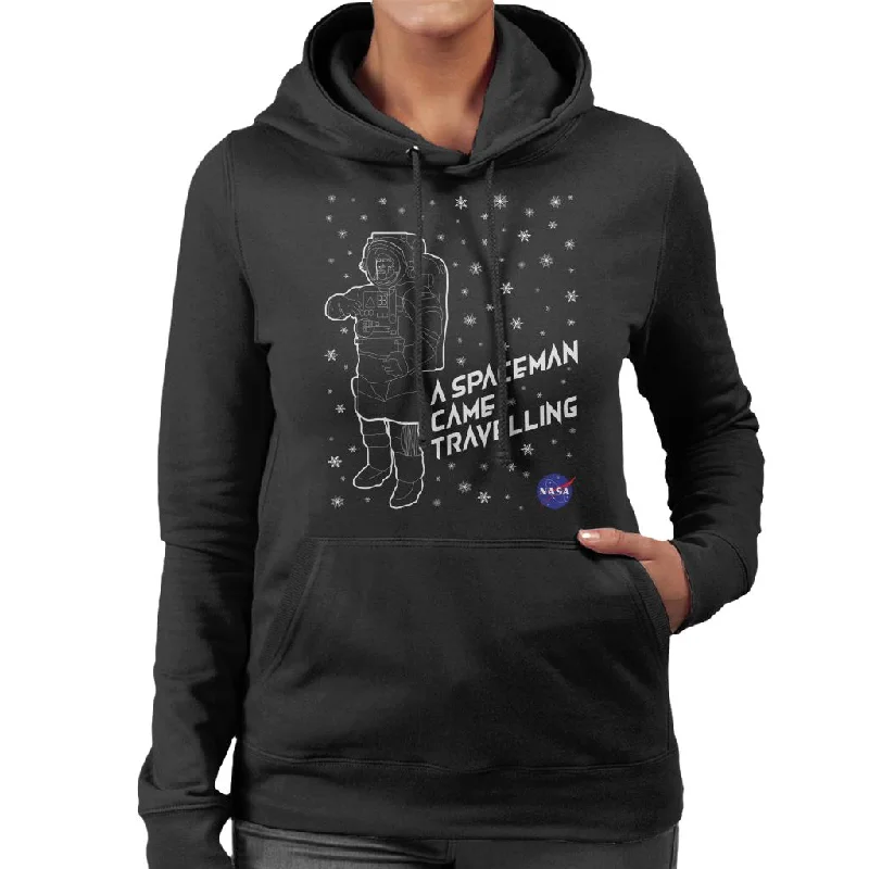 NASA Christmas A Spaceman Came Travelling Women's Hooded Sweatshirt Hoodie Jacket Zipper Layering NASA Christmas A Spaceman Came Travelling Women's Hooded Sweatshirt Hoodie Jacket Zipper Layering
