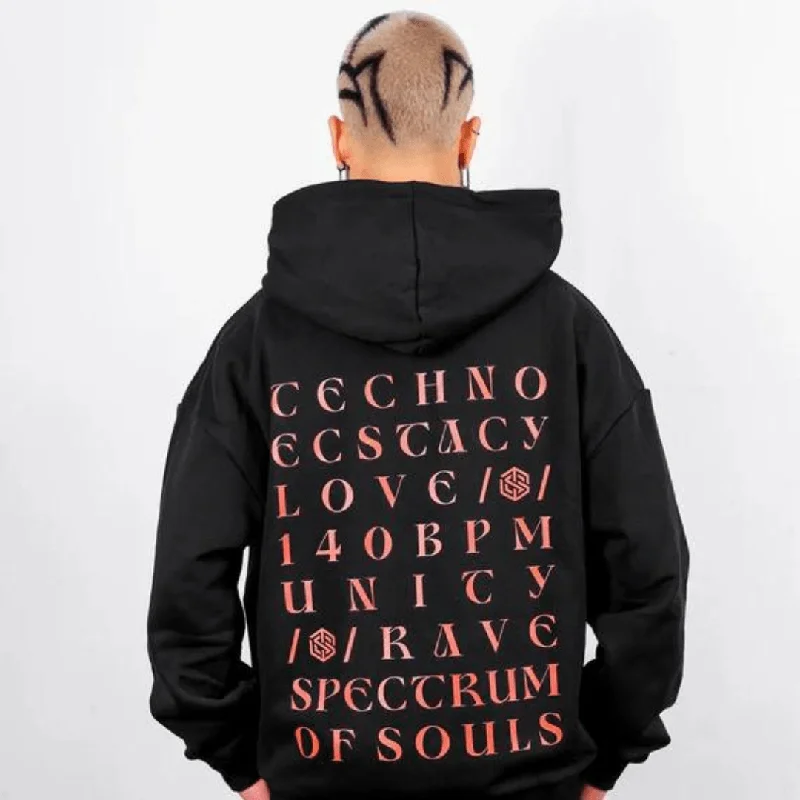 Unity Ultra Heavy Hoodie (unisex, schwarz) Hoodie with Exposed Zipper Edgy Industrial Unity Ultra Heavy Hoodie (unisex, schwarz) Hoodie with Exposed Zipper Edgy Industrial