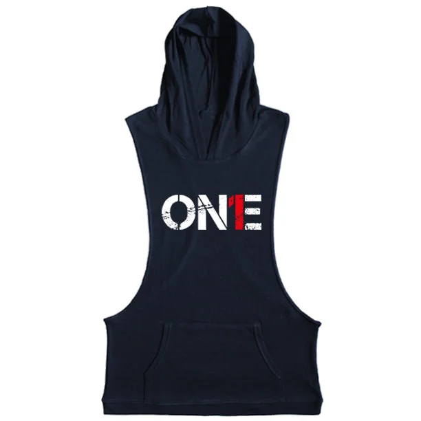 ON1E Unisex Sleeveless Hoodie Hoodie with Ribbed Hem Stretchable Secure