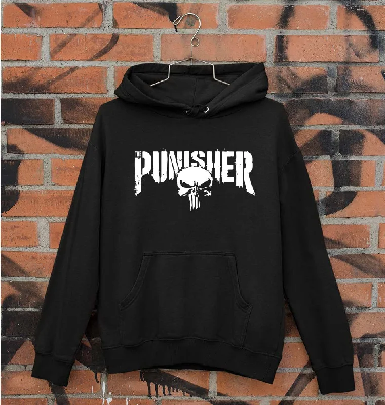 Punisher Unisex Hoodie for Men/Women Hoodie with Monochrome Minimalist Simple