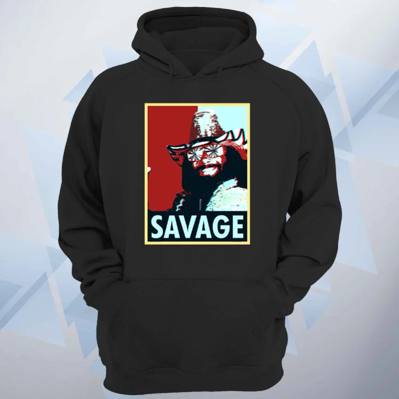 Retro Savage Unisex Hoodie Hoodie with Stripes Bold Sporty