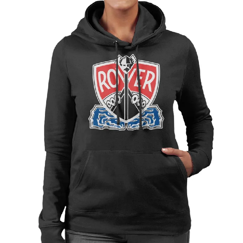 Rover Logo With Border British Motor Heritage Women's Hooded Sweatshirt Hoodie with Print Artistic Unique