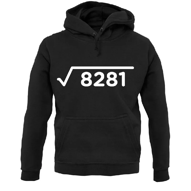 Square Root Birthday 91 Unisex Hoodie Hoodie with Earth Tones Natural Calm