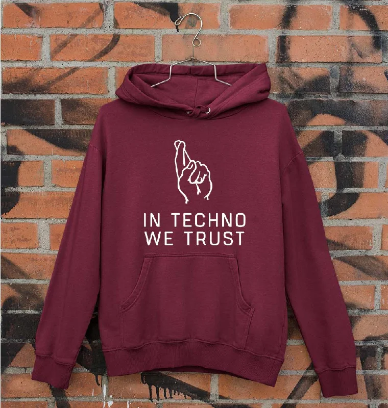 Techno Unisex Hoodie for Men/Women Hoodie with Batwing Sleeves Loose Dramatic