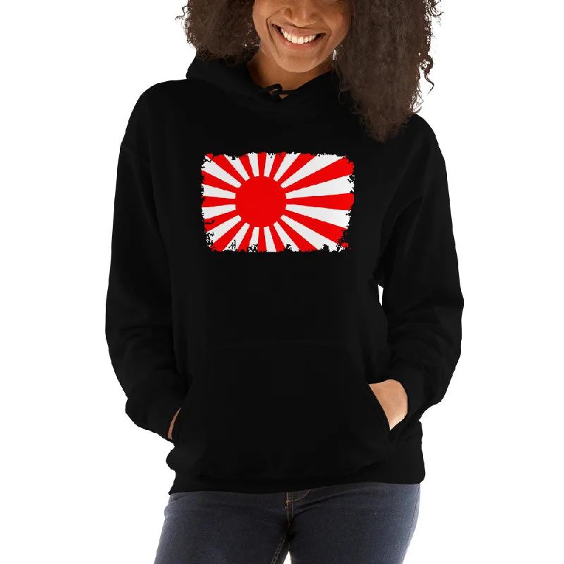 The National Flag of Japan Land of the Rising Sun Unisex Hoodie Sweatshirt Hoodie with Patch Decorative Personalized