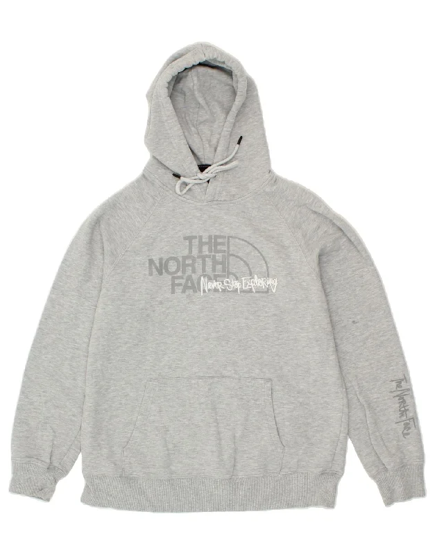 THE NORTH FACE Womens Graphic Hoodie Jumper UK 14 Medium Grey Hoodie with Magnetic Closure Innovative Modern THE NORTH FACE Womens Graphic Hoodie Jumper UK 14 Medium Grey Hoodie with Magnetic Closure Innovative Modern