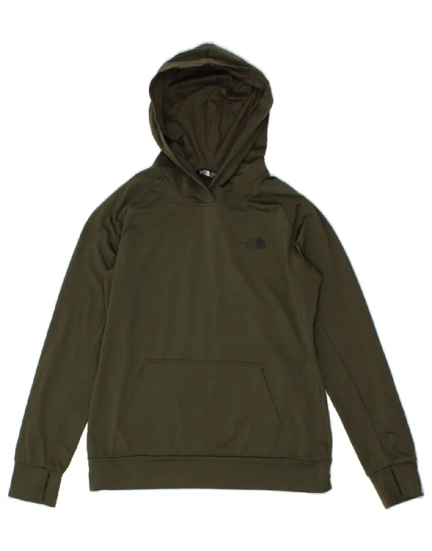THE NORTH FACE Womens Graphic Hoodie Jumper UK 14 Medium Khaki Polyester Hoodie with Slim Fit Tailored Modern THE NORTH FACE Womens Graphic Hoodie Jumper UK 14 Medium Khaki Polyester Hoodie with Slim Fit Tailored Modern