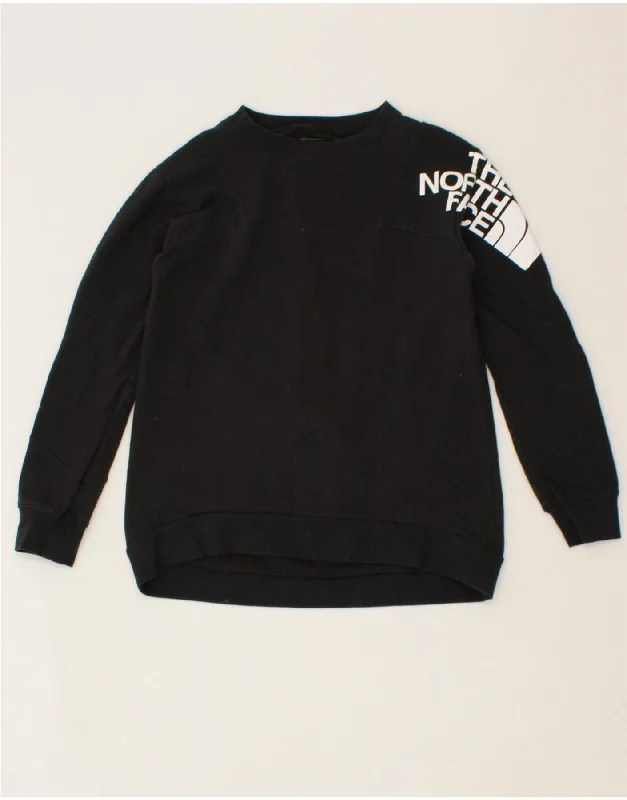 THE NORTH FACE Womens Graphic Sweatshirt Jumper UK 6 XS Black Cotton Hoodie with Contrast Stitching Detailed Premium THE NORTH FACE Womens Graphic Sweatshirt Jumper UK 6 XS Black Cotton Hoodie with Contrast Stitching Detailed Premium
